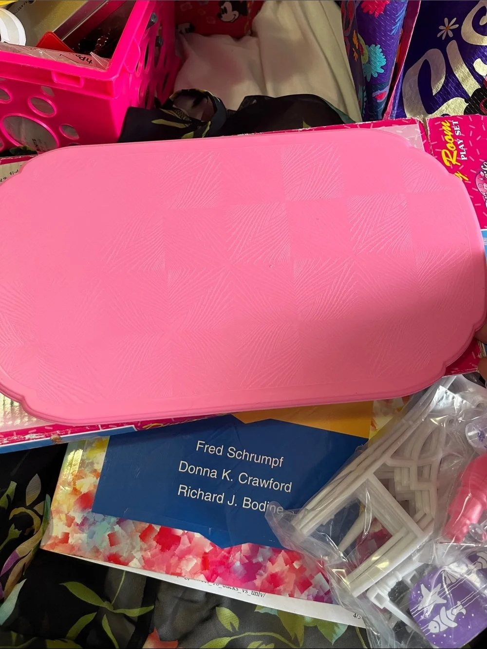 Pink Dollhouse Party Accessory Set